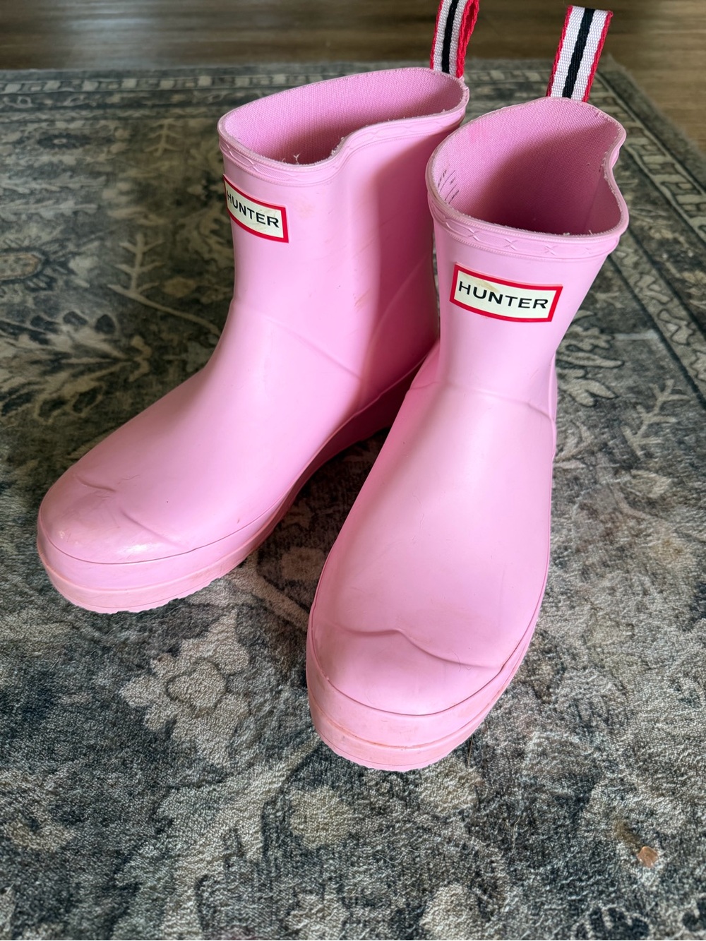 Hunter Pink Short Women's Waterproof Rain Boots